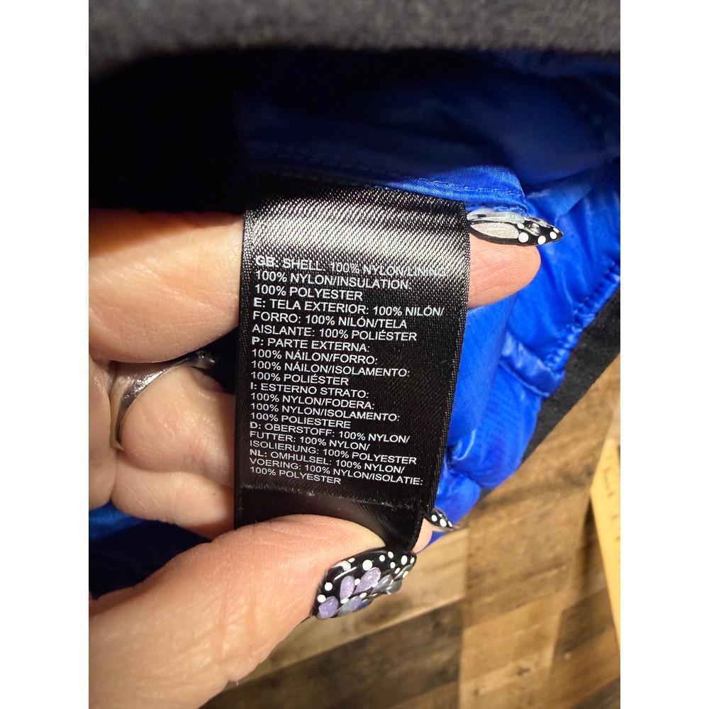 The North Face Thermoball Vest Mens XXL Black Blue Quilted Insulated Puffer - Picture 5 of 8